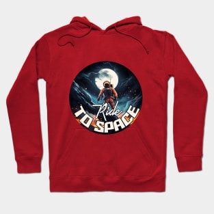Cosmic Inspiration: Astronaut's Motivational Journey to the Stars Hoodie